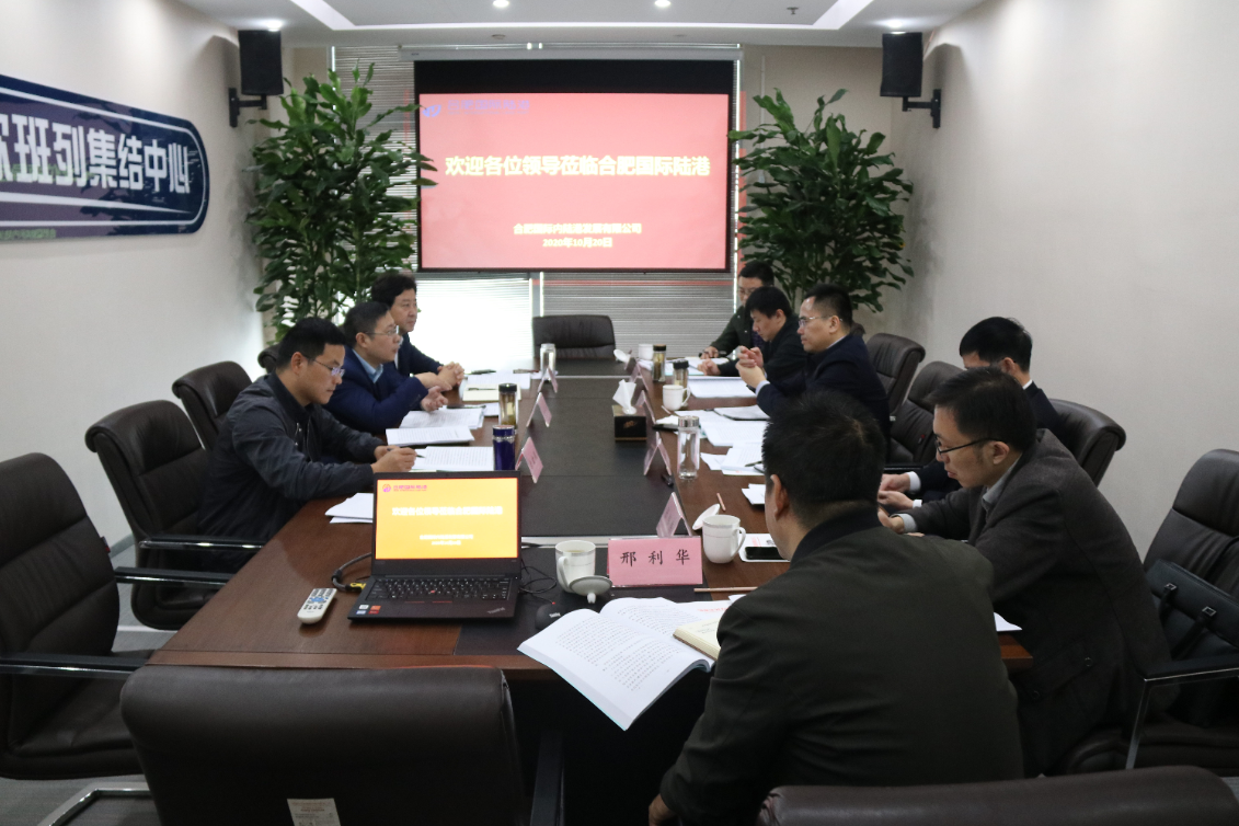 省政府副秘書長孫東海一行調(diào)研合肥國際陸港